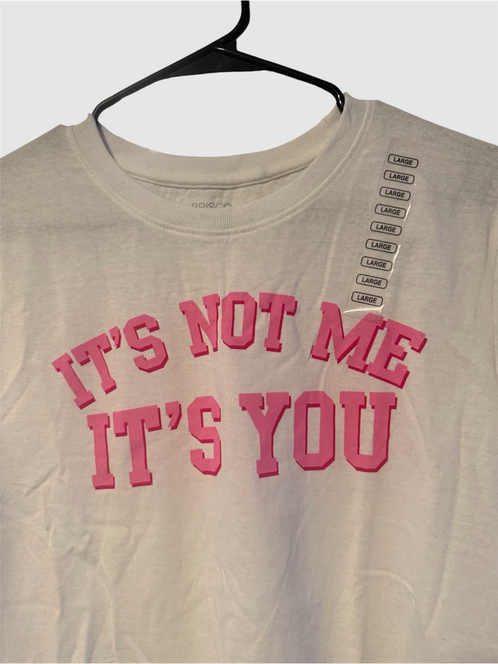 ⭐️ Bundle 5 for $13 • Women’s Graphic Tee - Cream 'It's Not Me It's You' - Picture 3 of 4